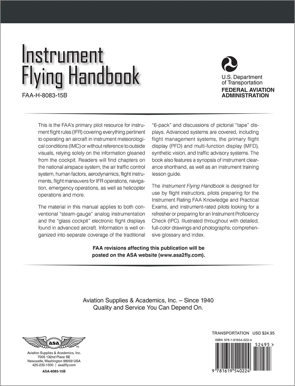 ASA Instrument Flying Handbook