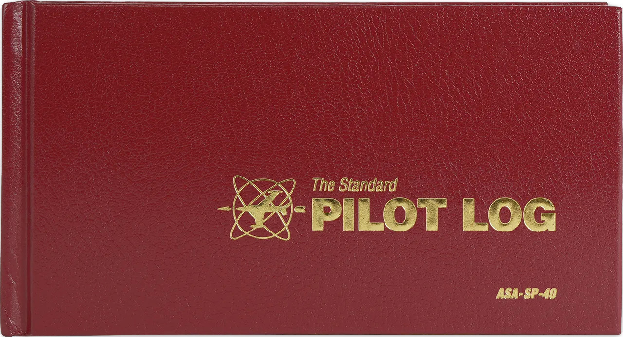 ASA Standard Pilot Log - Burgundy