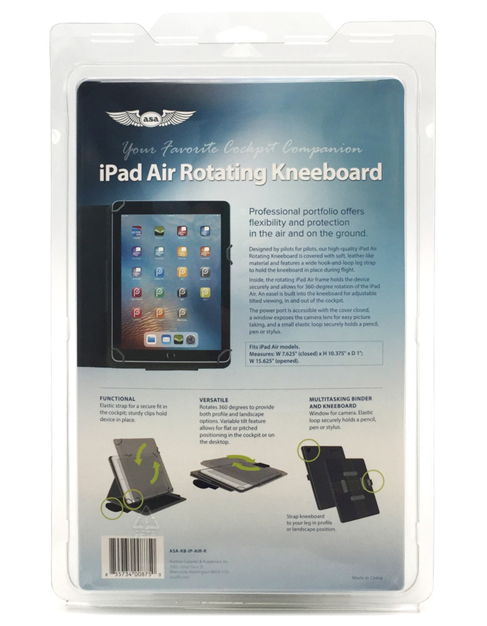 ASA iPad Air Rotating Kneeboard