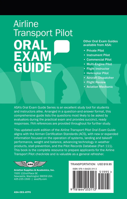 Airline Transport Pilot Oral Exam Guide, Sixth Edition
