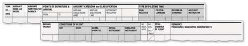 ASA Standard Pilot Log - Navy