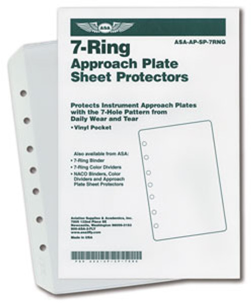 ASA Vinyl Sheet Protector Pockets: 7-Ring