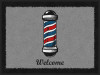 Welcome Mat - Barber Pole Horizontal - NEW!