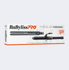 BabylissPro Porcelain Ceramic Flat Iron & Spring Curling Iron Set