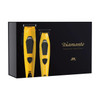 JRL Professional Diamante Cordless Clipper & Trimmer Combo Set - Yellow