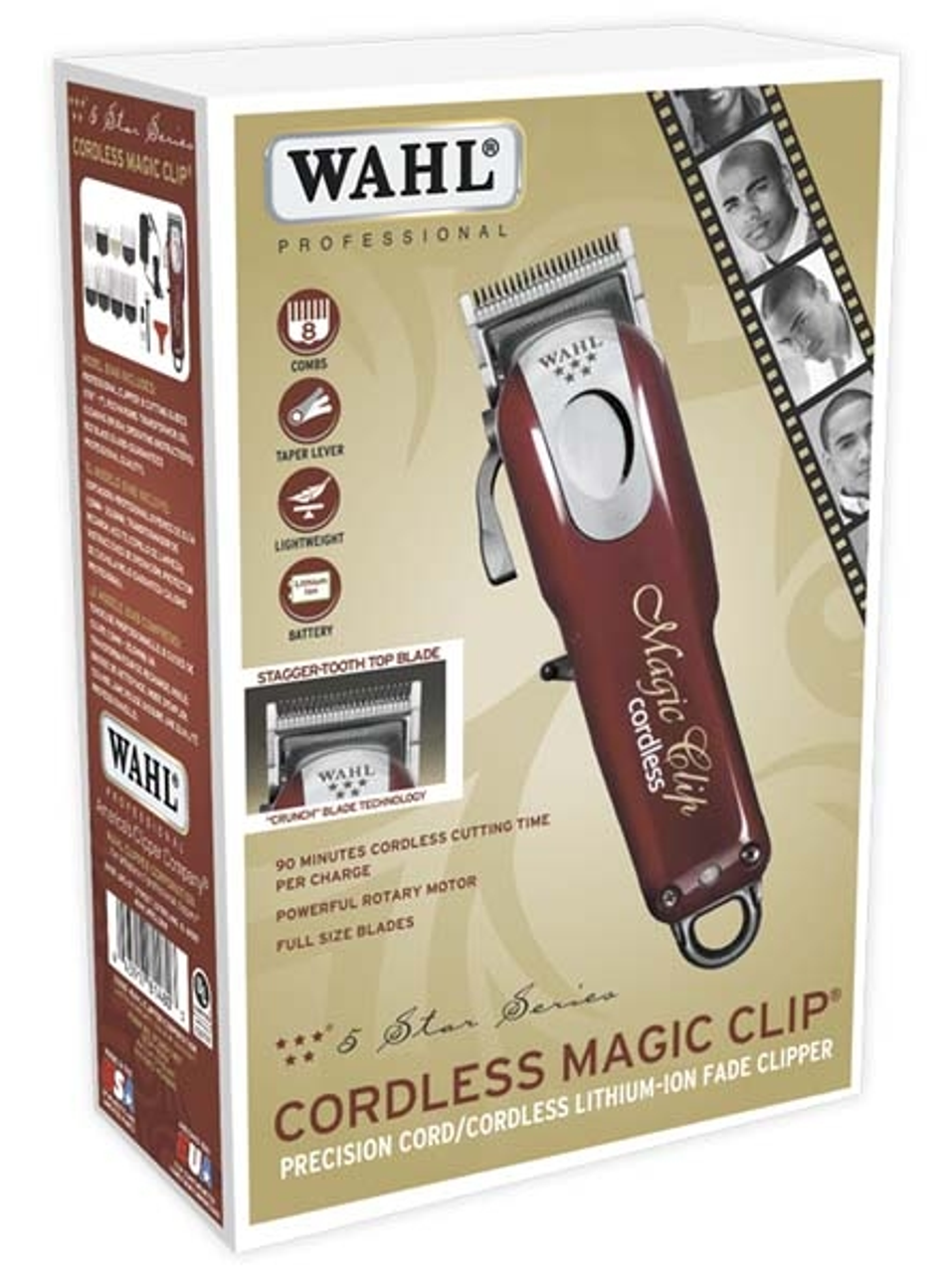 MACHINE CUT PROFESSIONAL WAHL MAGIC CLIP CORDLESS