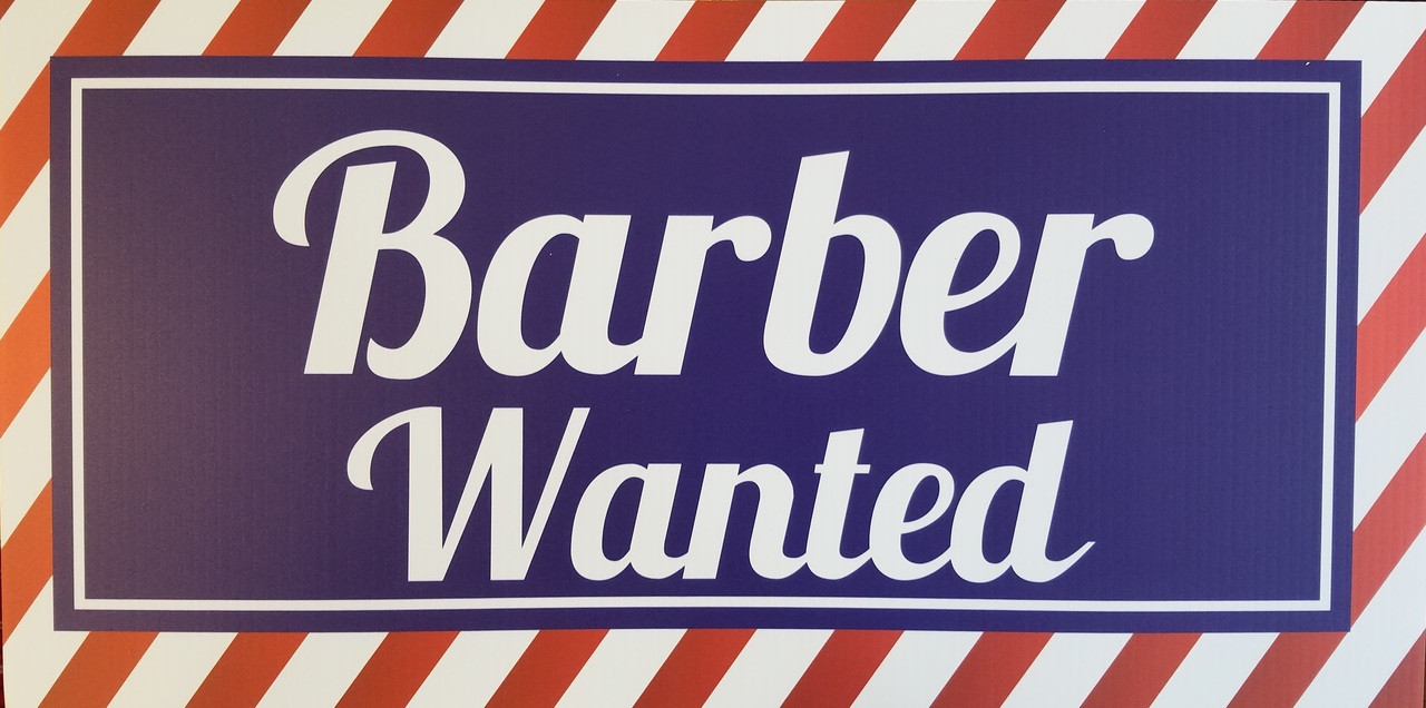 Barber Wanted Sign