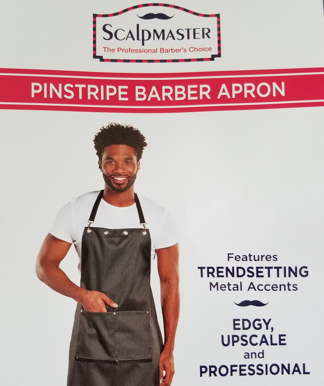 Barber Apron - Pinstripe