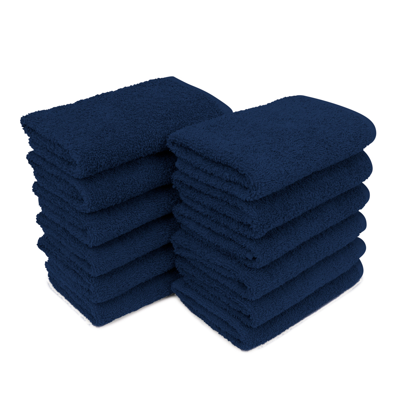 Towels - Cotton Terry Navy Blue - Atlanta Barber and Beauty Supply