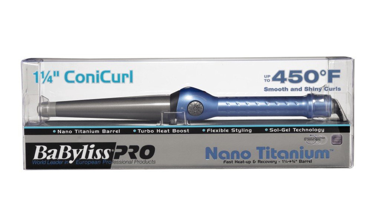 BabylissPro Nano-Titanium Conicurl Wand 1 1/4" - SPECIAL BUY!