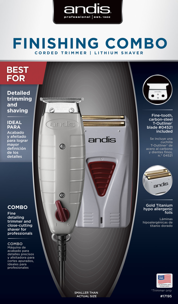 andis trimmer and shaver combo