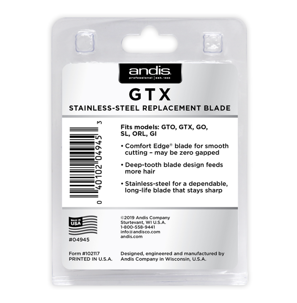 andis gtx deep tooth blade