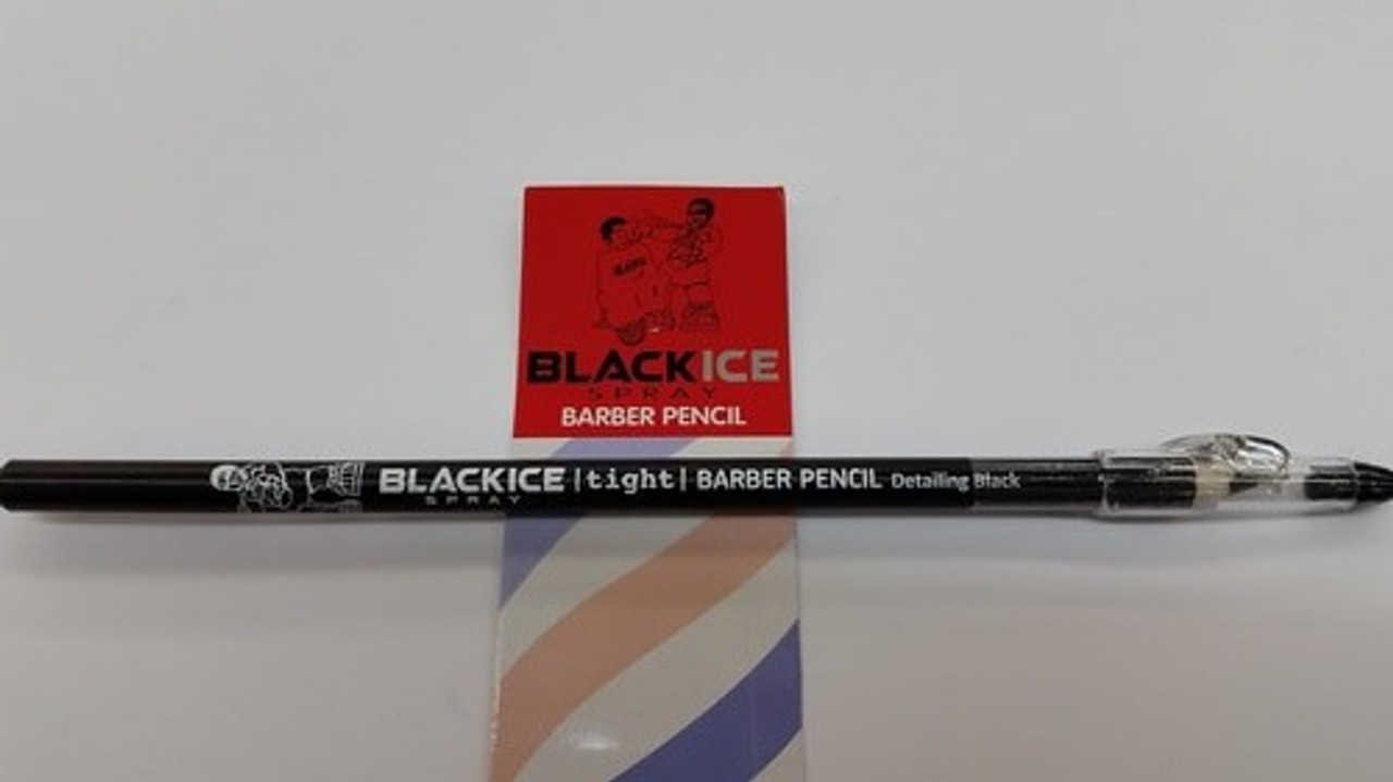 Black Ice Barber Pencil - White