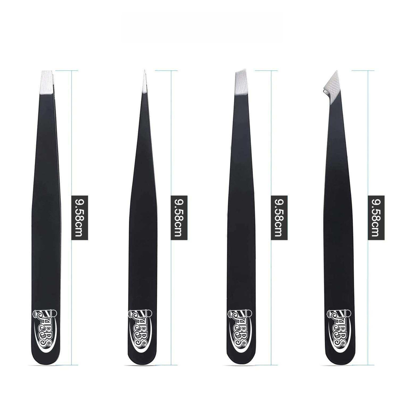 ABBS Tweezer Set - 4 Tweezers/Pouch