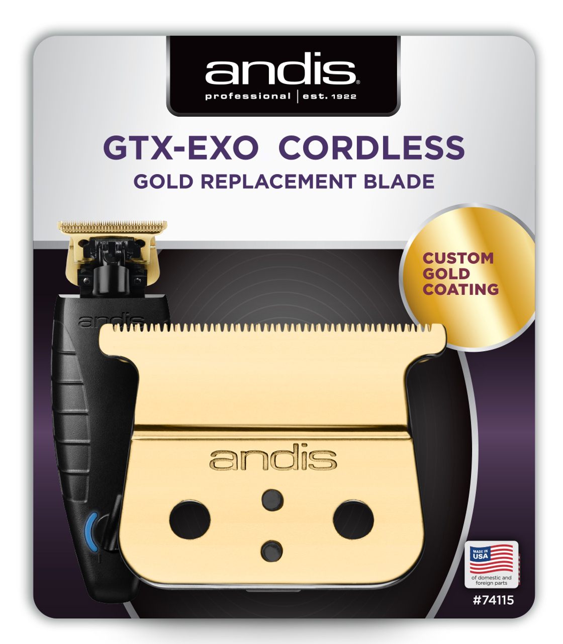 Andis GTX-EXO Gold Replacement Shallow Tooth Blade