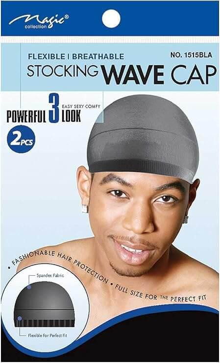 Wave Cap - Black - Atlanta Barber and Beauty Supply