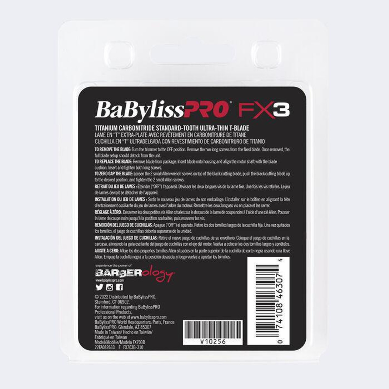 BabylissPro® FX3 Replacement T-Blade Titanium Carbon Nitride - FX703B