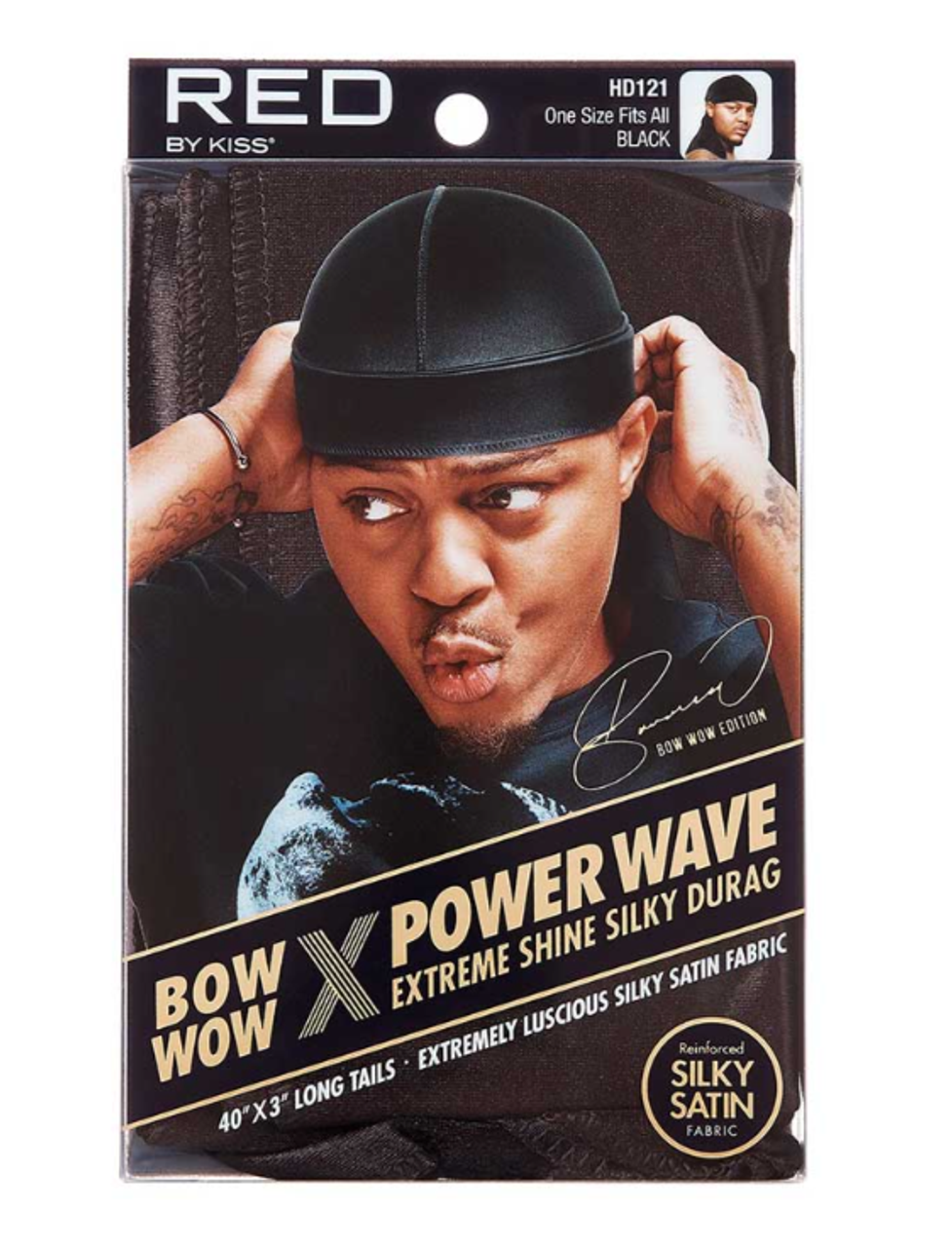  Red by Kiss Bow Wow X Power Wave Checker Silky Durag