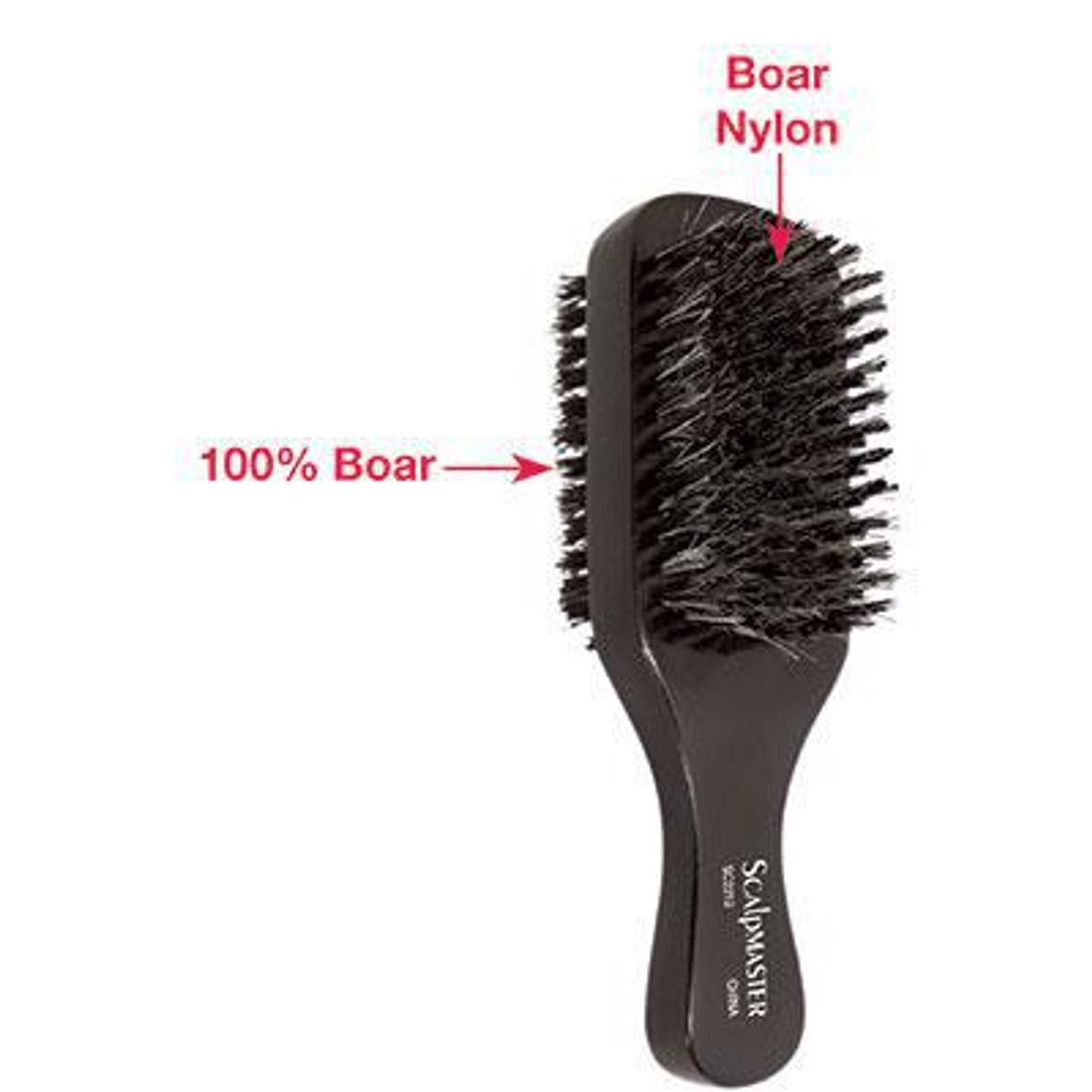 Scalpmaster Nylon Bristle Brush Nylon Bristle Salon Brush Hair Brush 7