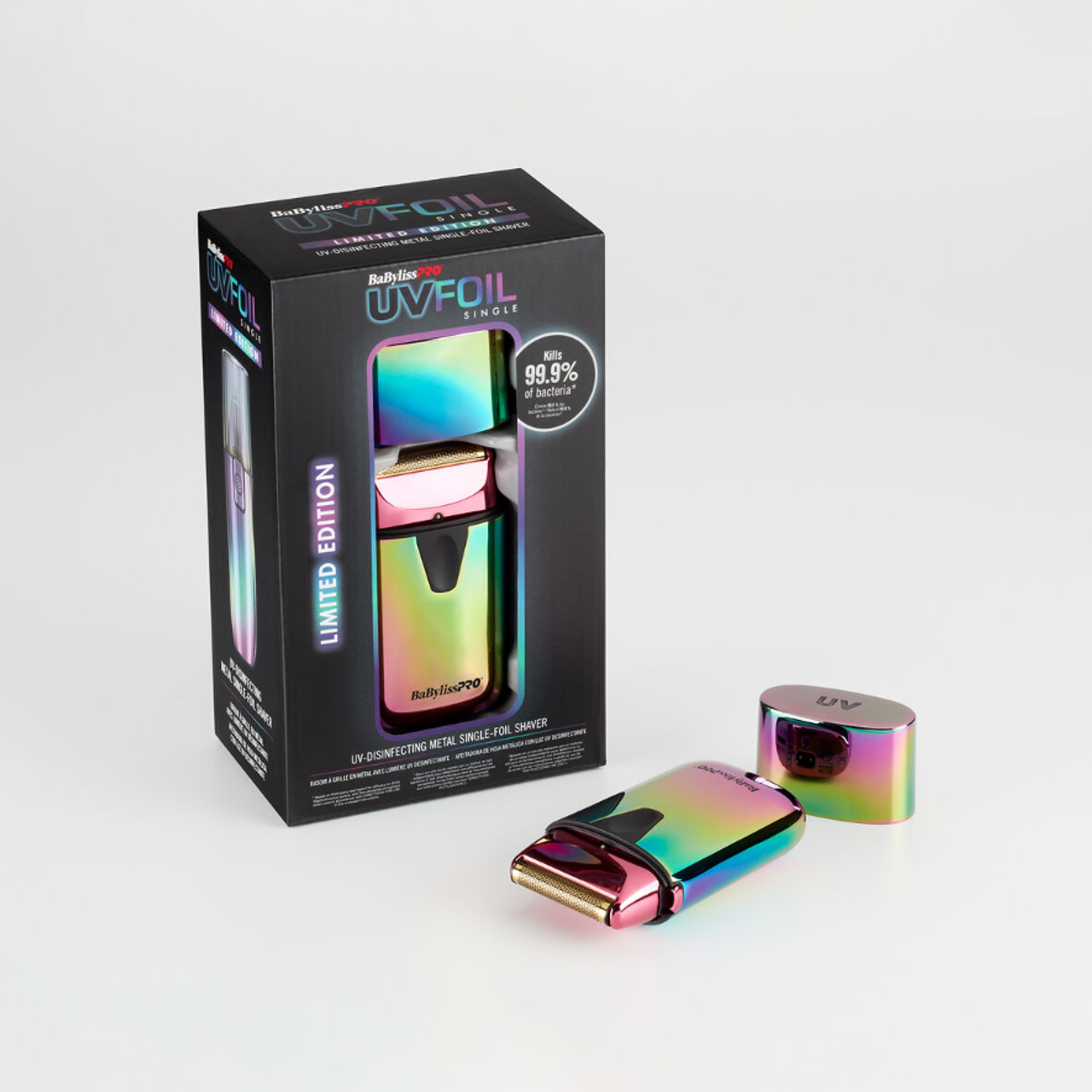 BabylissPro UVFoil Limited Edition Iridescent Disinfecting Single Foil Shaver