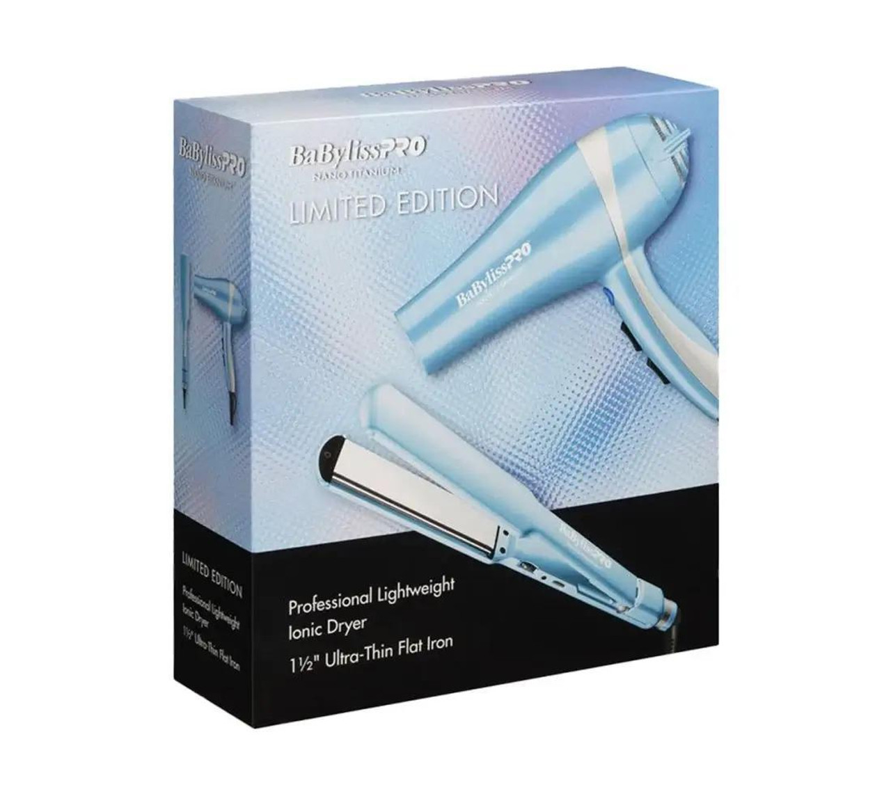 BabylissPro Nano-Titanium Dryer and Flat Iron Limited Edition Combo BabylissPro Nano-Titanium Dryer and Flat Iron Limited Edition Combo