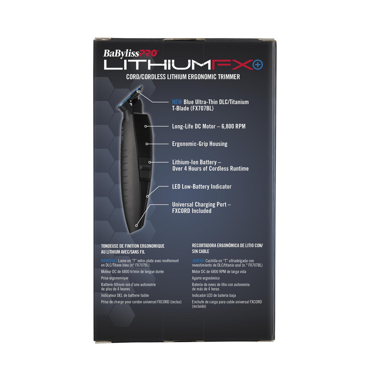 BABYLISSPRO LITHIUMFX+ LIMITED EDITION MATTE BLACK TRIMMER