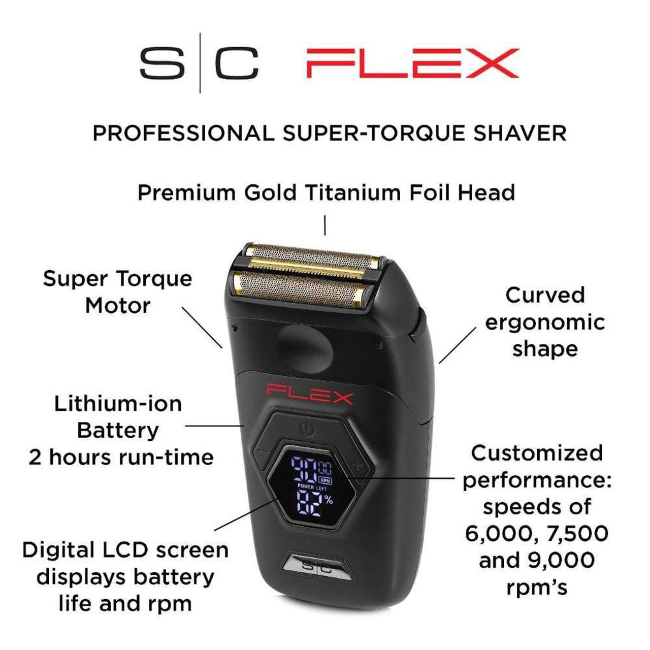 STYLECRAFT FLEX - ELECTRIC FOIL SHAVER WITH SUPER TORQUE MOTOR