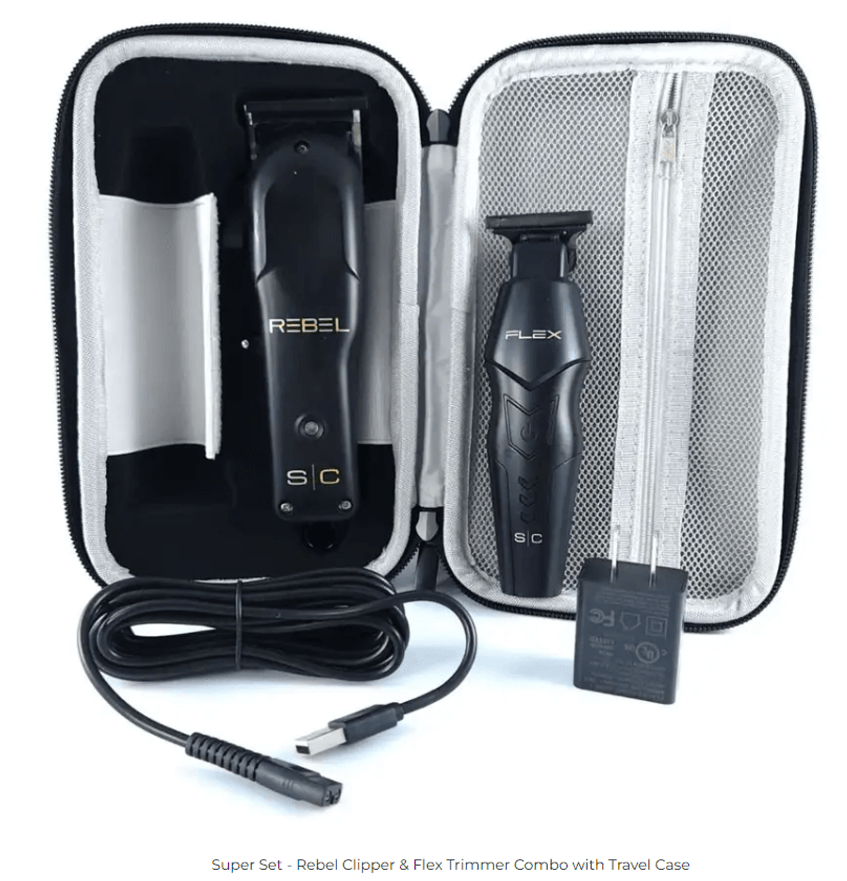 STYLECRAFT SUPER SET - REBEL CLIPPER & FLEX TRIMMER COMBO IN TRAVEL CASE