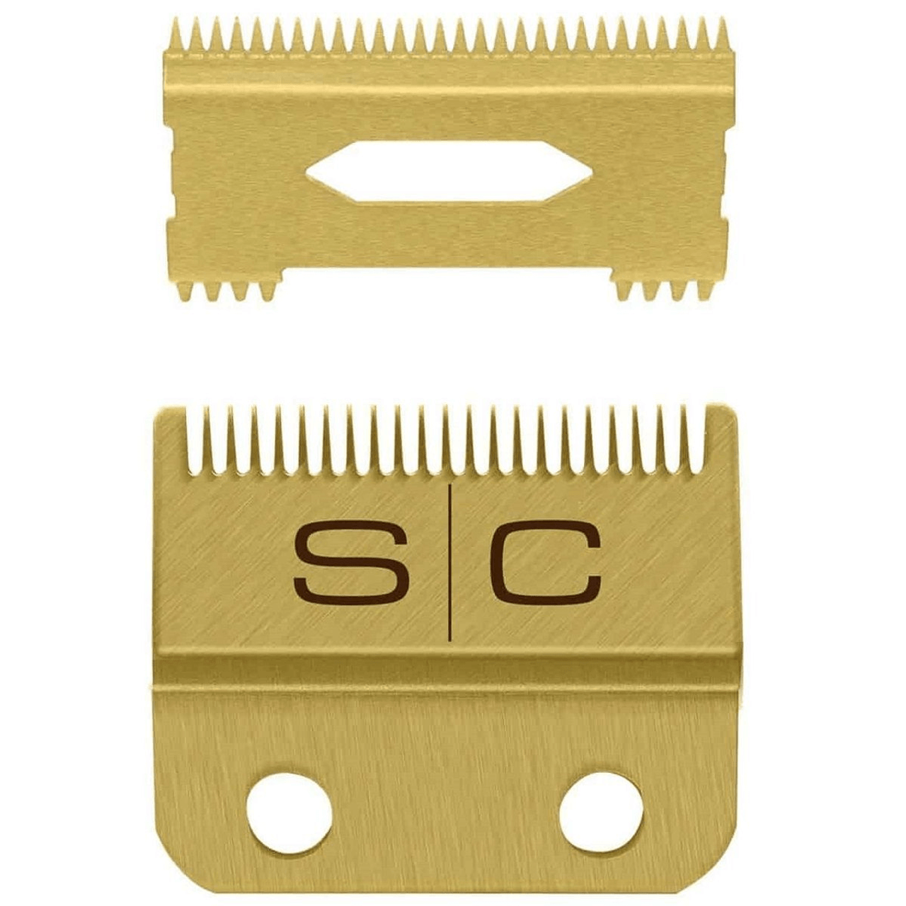 Stylecraft Gold Fixed Clipper Fade Blade w/ Slim Deep Moving Blade