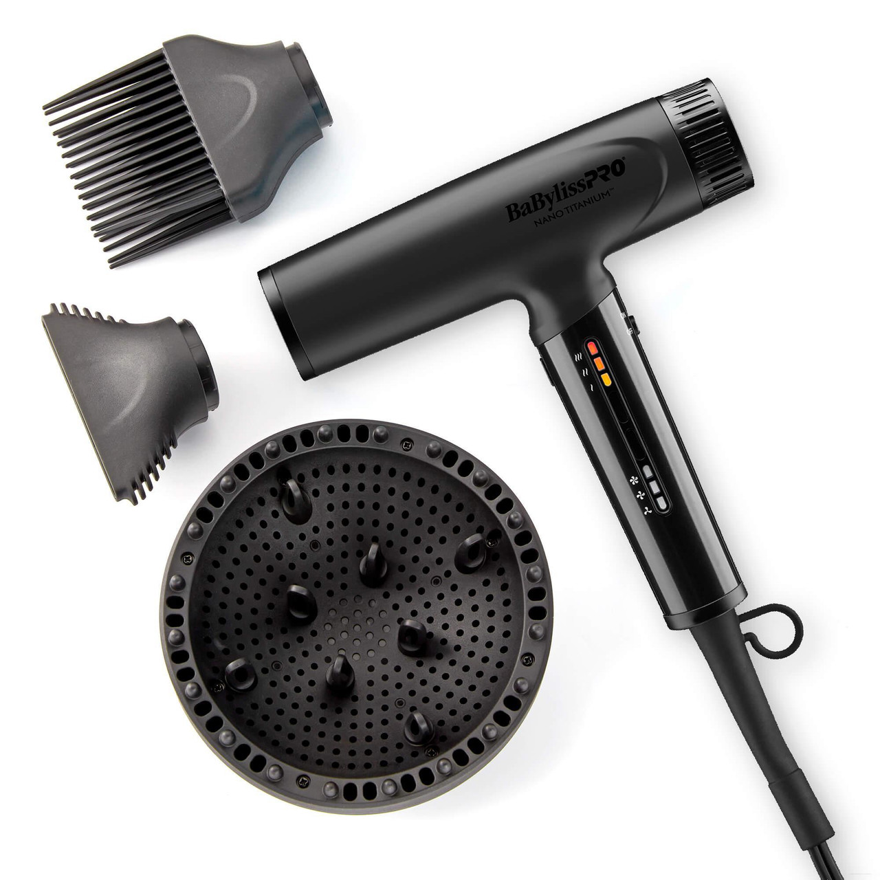 BaBylissPRO® Nano Titanium™ Matte Black Light Ionic High-Speed