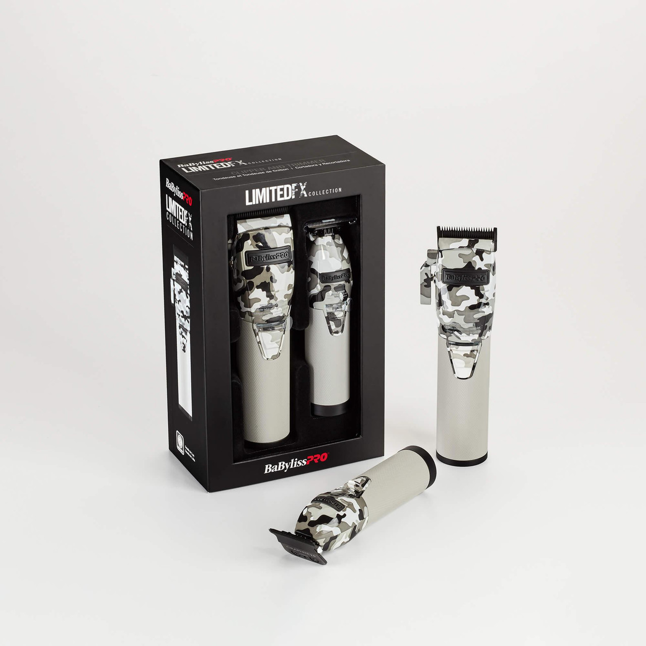 BaByliss Pro Limited FX　グレーカモメタル　バリカンセット BabylissPro LimitedFX Gunmetal Clipper and Trimmer Combo