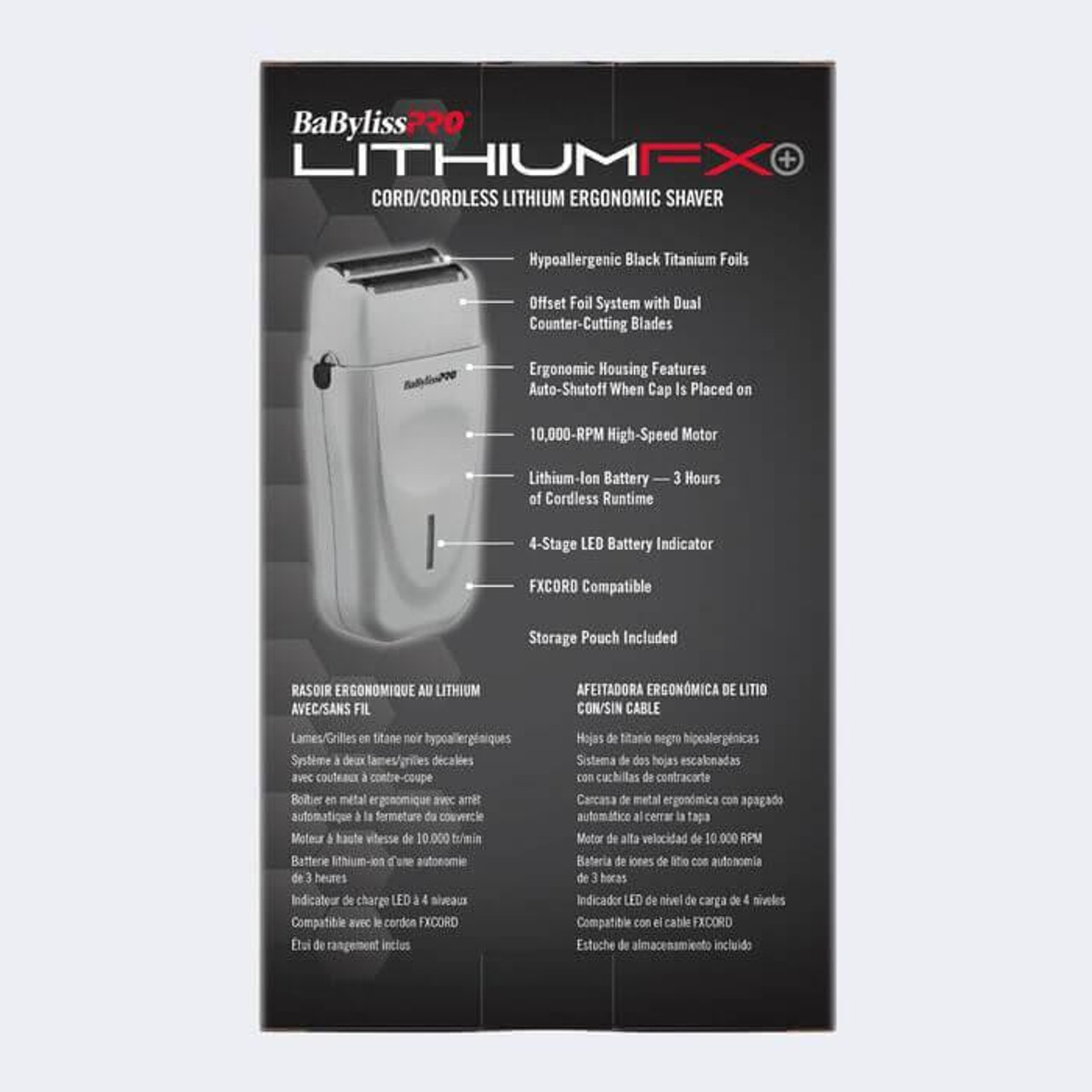 BabylissPro LithiumFX+ Shaver - Limited Edition Grey