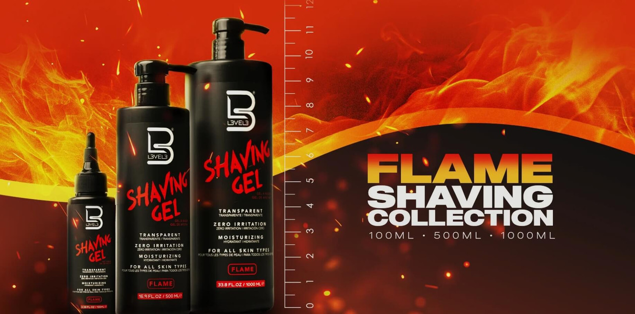 Level3 Shaving Gel - Flame - Atlanta Barber and Beauty Supply