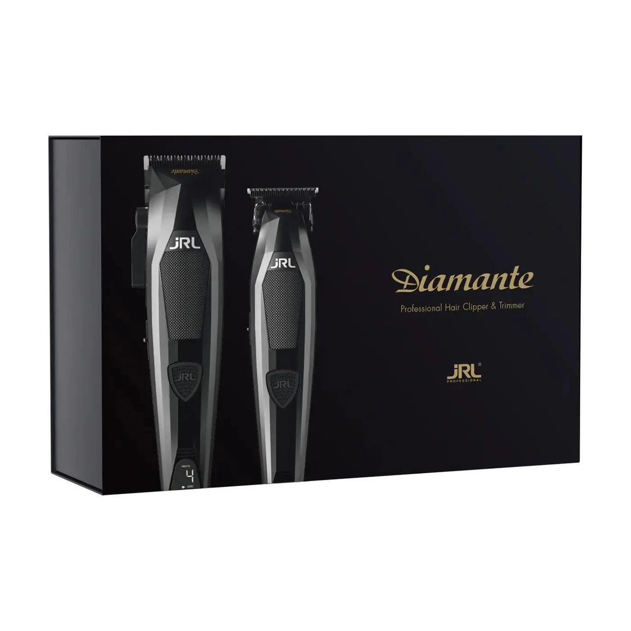 JRL Professional Diamante Cordless Clipper & Trimmer Combo Set - Black