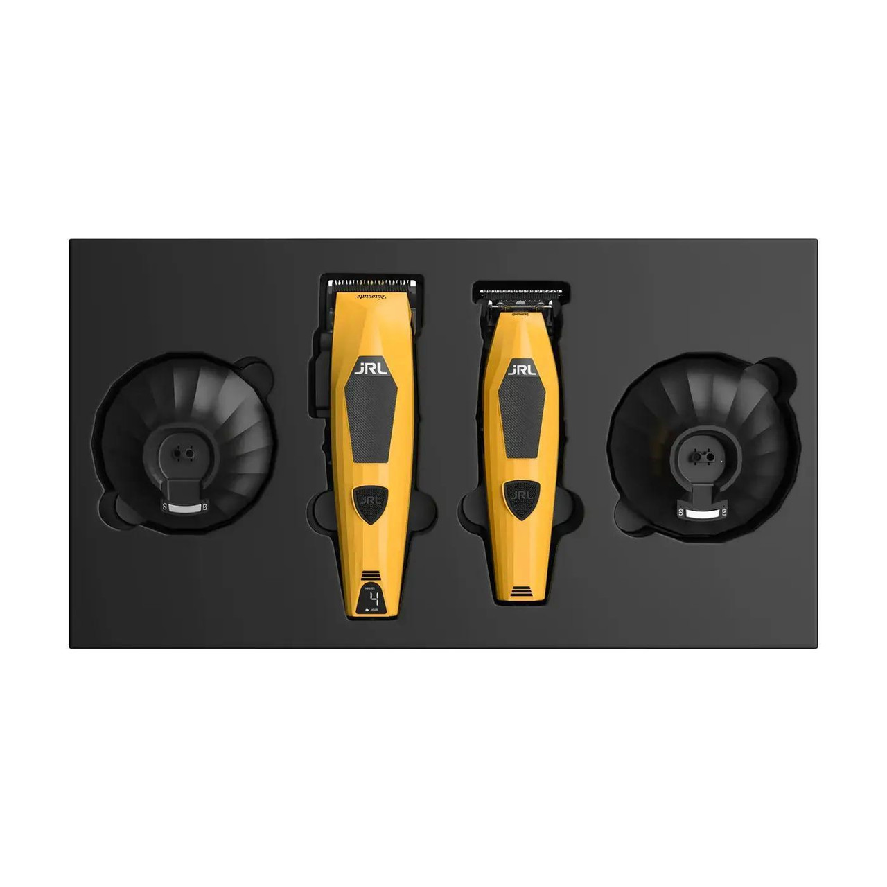JRL Professional Diamante Cordless Clipper & Trimmer Combo Set - Yellow