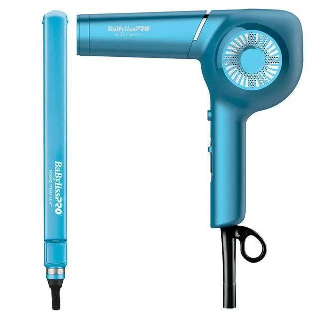 BaBylissPRO Nano Titanium Flat Iron & Hair Dryer