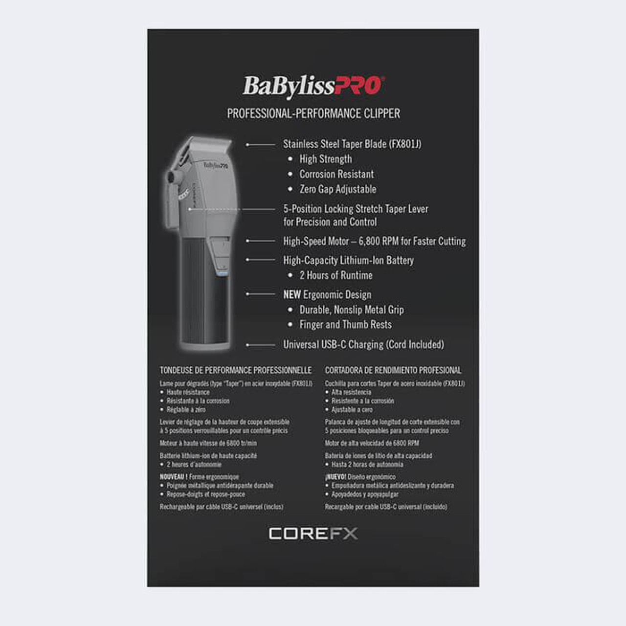 BaBylissPRO® COREFX Clipper