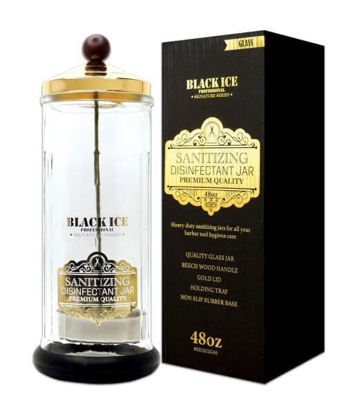 Sanitizing Disinfectant Glass Jar 48oz by Black Ice