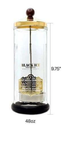 Sanitizing Disinfectant Glass Jar 48oz by Black Ice