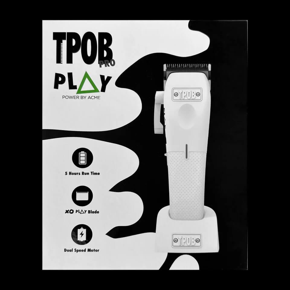TPOB Play Clipper - White - Atlanta Barber and Beauty Supply
