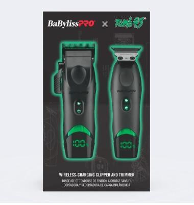 BaBylissPRO® x Tomb45® Wireless-Charging Clipper & Trimmer Set