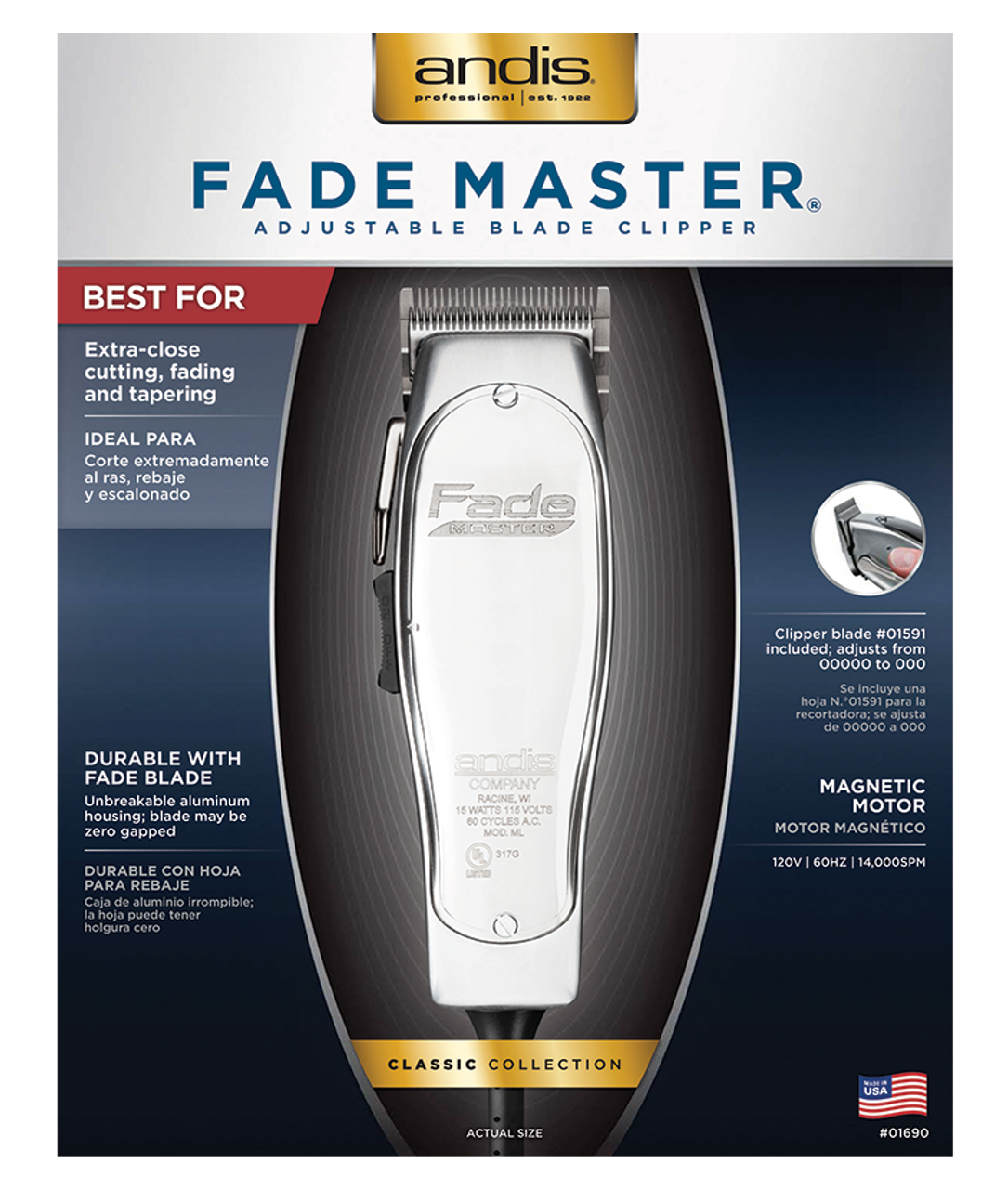 andis cordless master guards