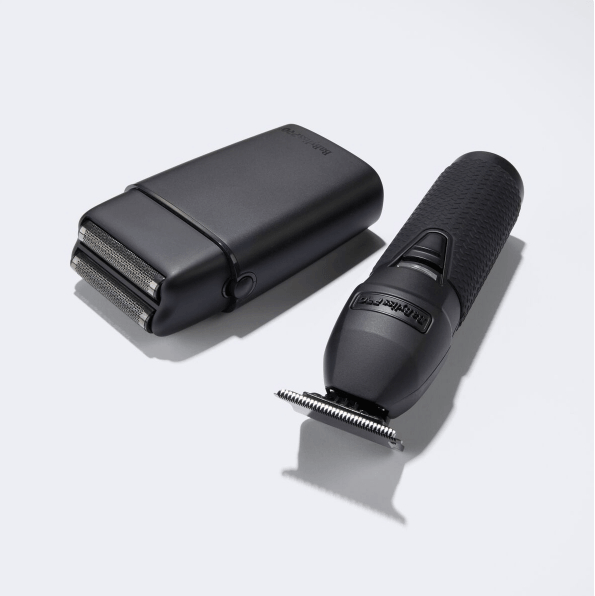 BaBylissPRO® BlackFX All-Metal Trimmer & Double-Foil Shaver Combo
