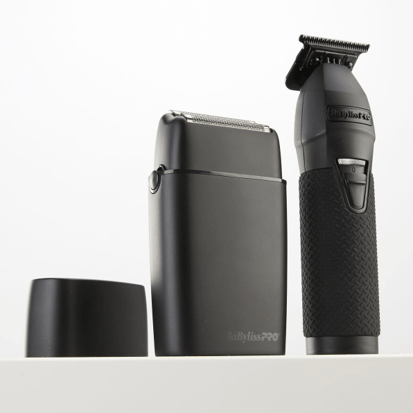 BaBylissPRO® BlackFX All-Metal Trimmer & Double-Foil Shaver Combo