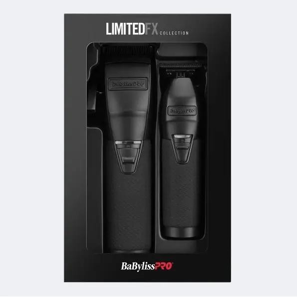 BaBylissPRO® BlackFX+ All-Metal Clipper & Trimmer Prepack