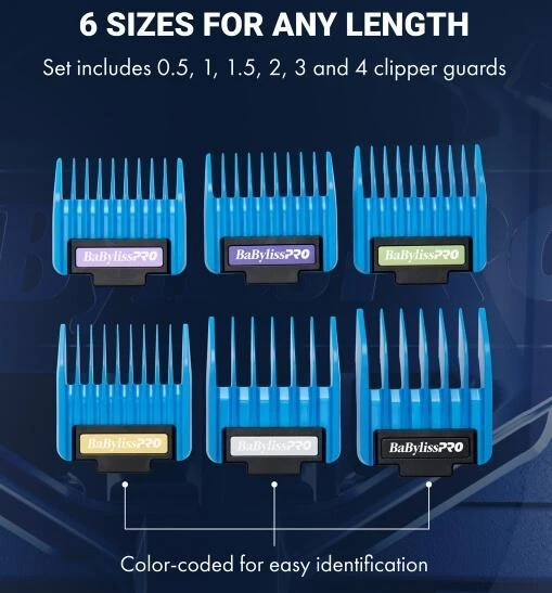 BabylissPro Precision Magnetic Clipper Guard Set