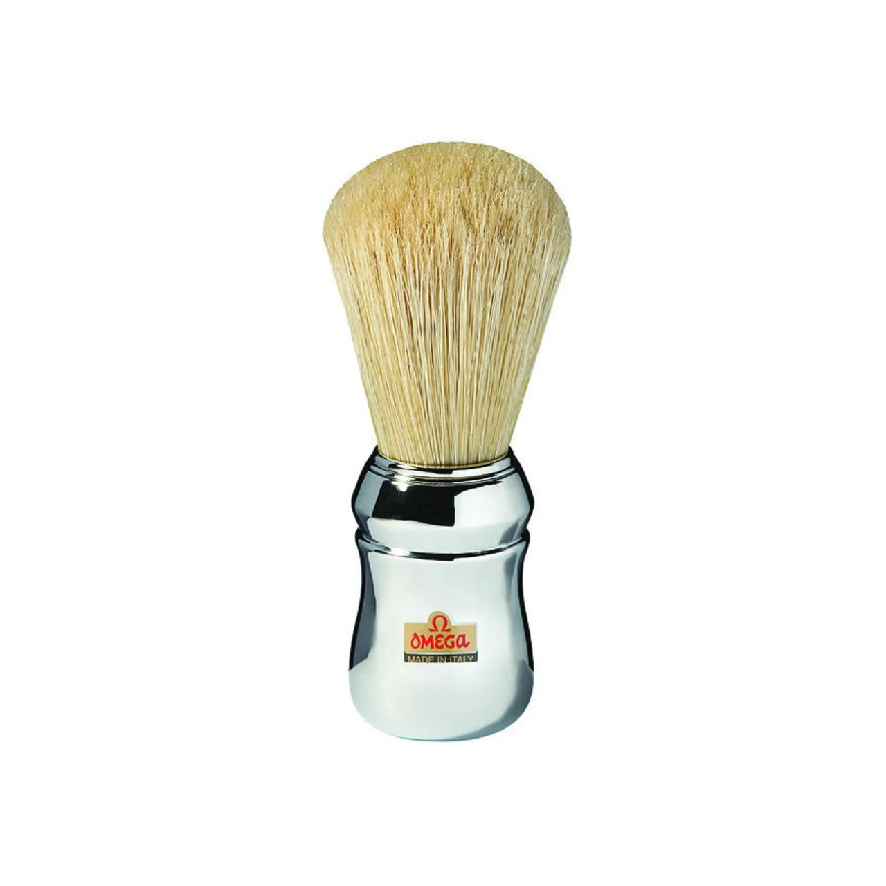 Shaving Brush Omega Chrome Boar Bristle Shaving Brush