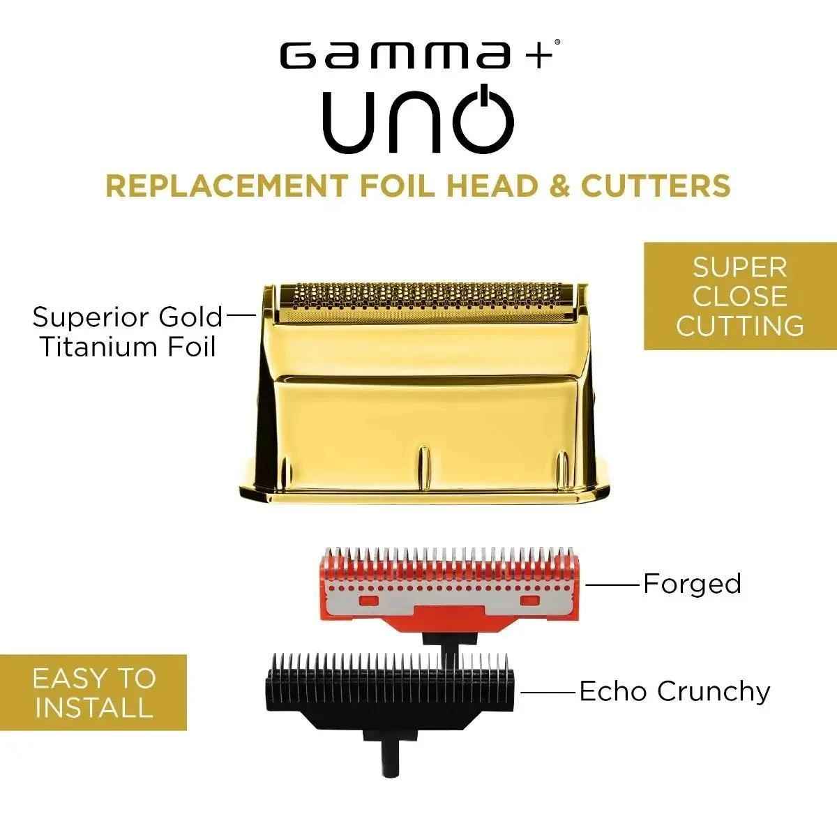 Gamma+ Gold Titanium Single Foil and Cutter Copy