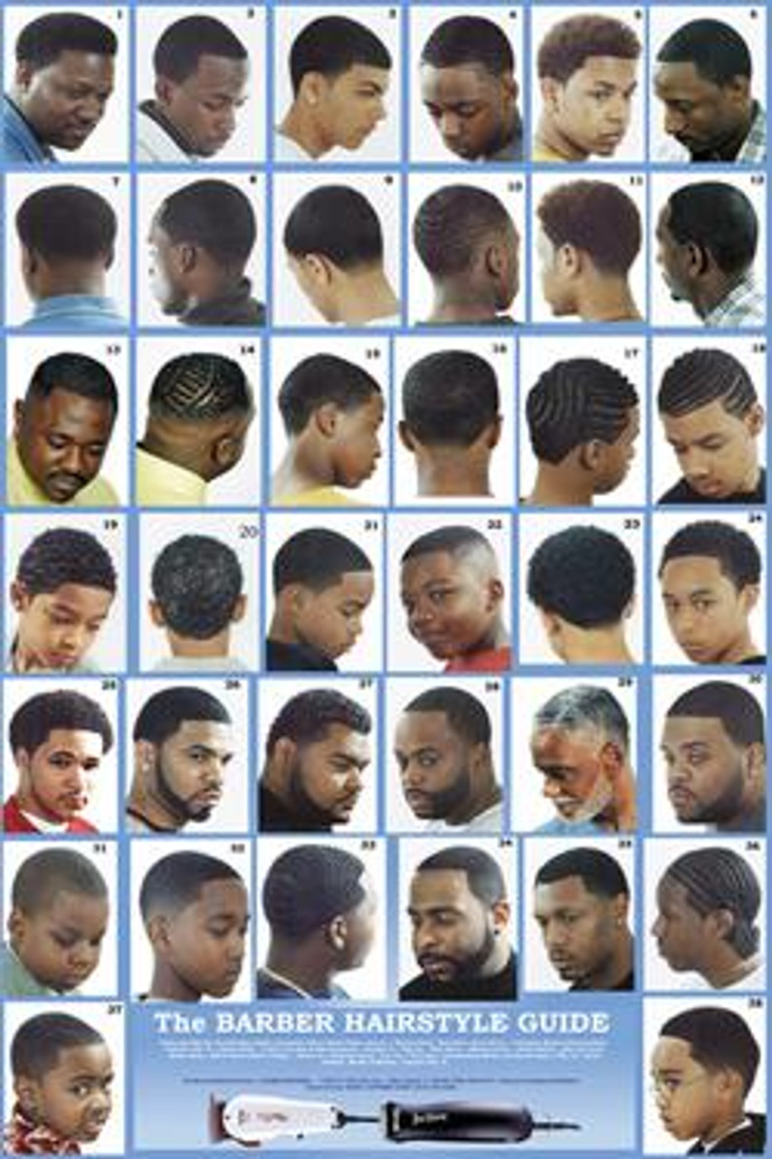 barber shop haircuts chart