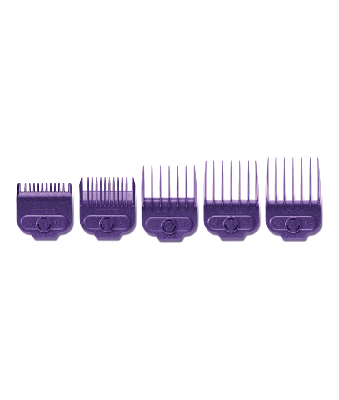 Andis Nano-Silver Single Magnet Guard Set Small Sizes